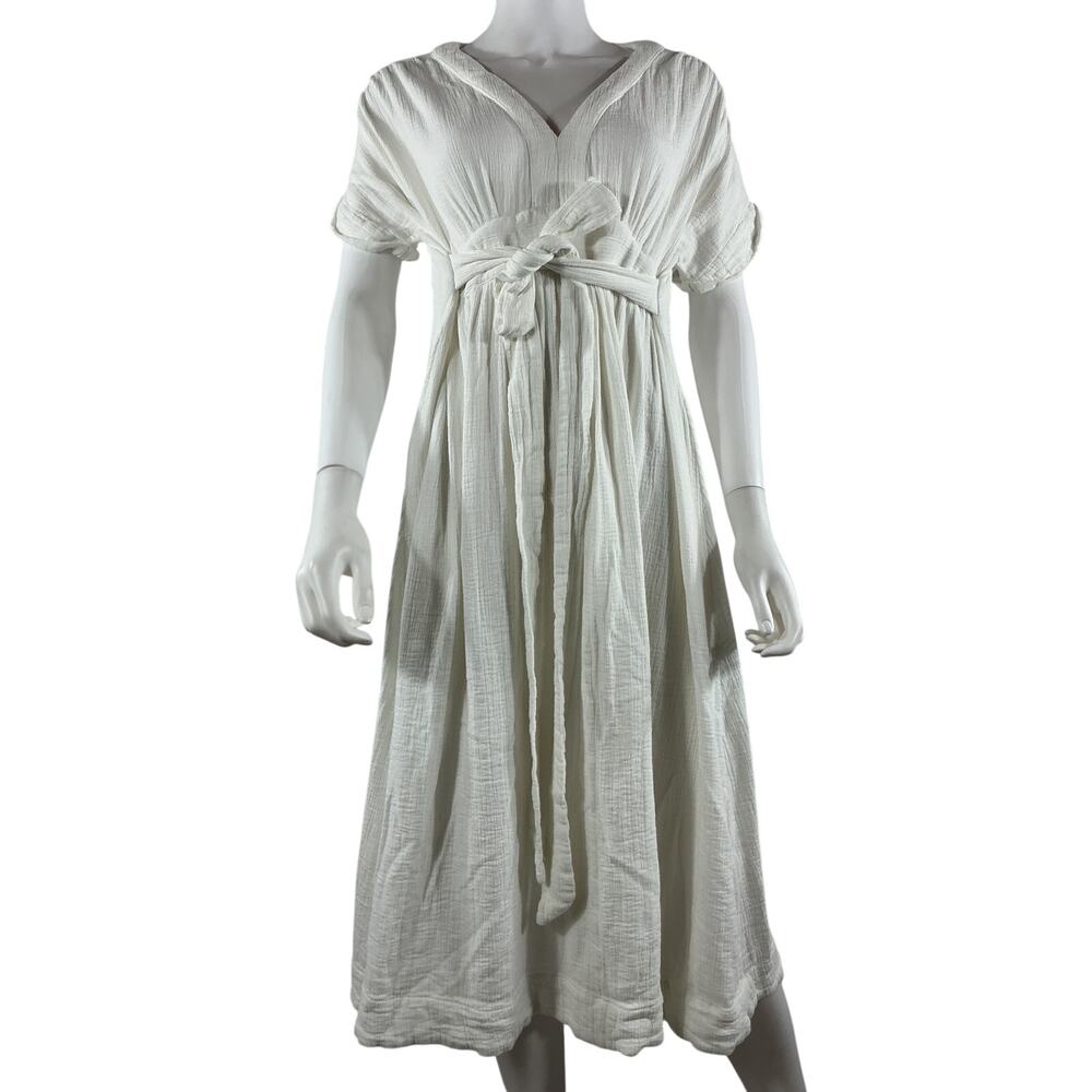 Hatch Textured White Rosa Dress Size 1 - Picture 2 of 4